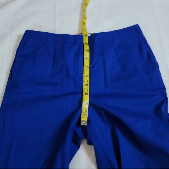 Boden Blue Kensington Turn Up Ankle Cuffed Trouser Pants Size 4 - Picture 8 of 10